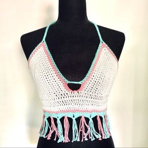 Fringed Crochet Top
